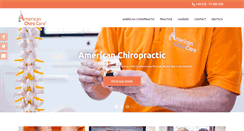 Desktop Screenshot of american-chiro-care.com